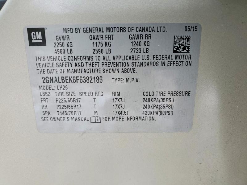 2015 Chevrolet Equinox lt