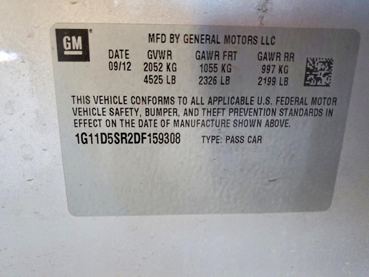 2013 Chevrolet Malibu 1LT