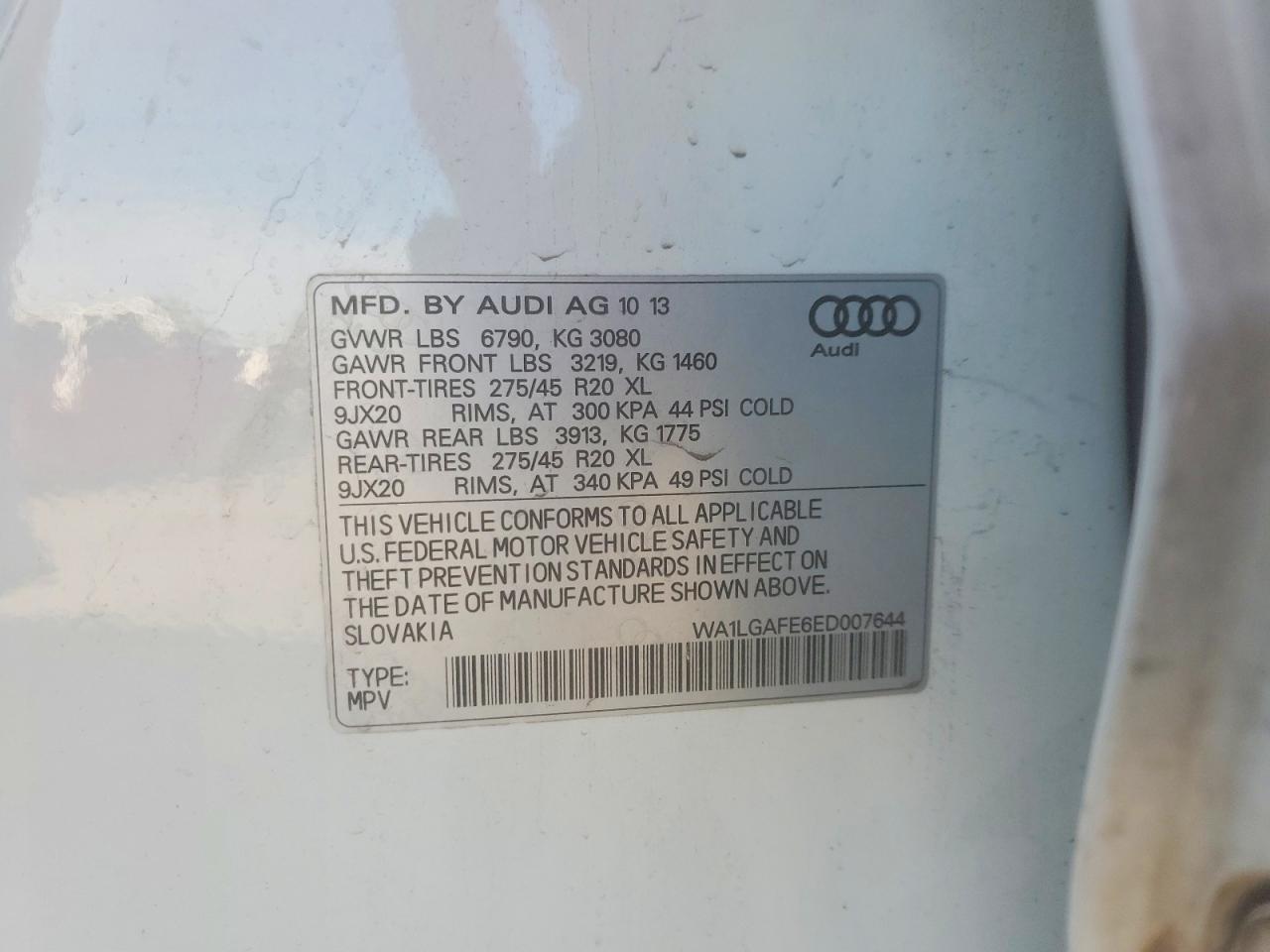 2014 Audi Q7 Premium Plus