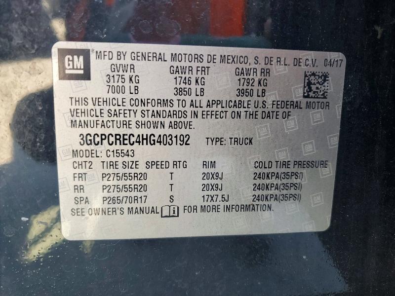 2017 Chev Silverado C1500 LT