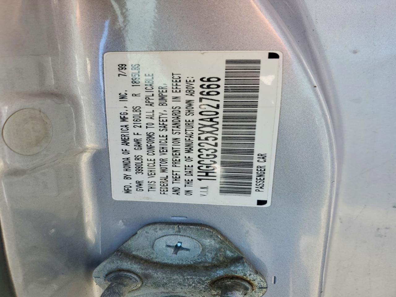 1999 Honda Accord ex