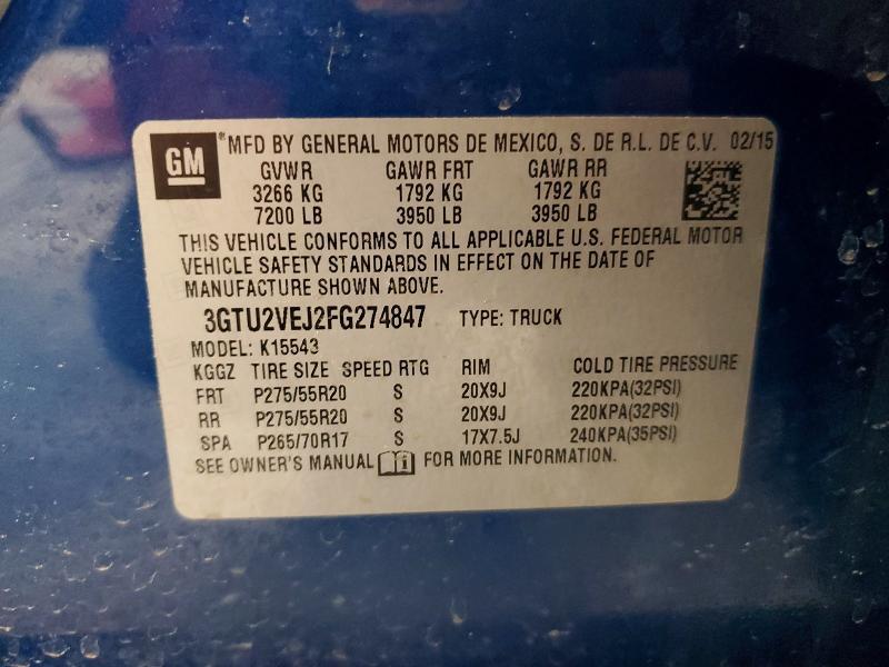 2015 GMC Sierra K1500 SLT