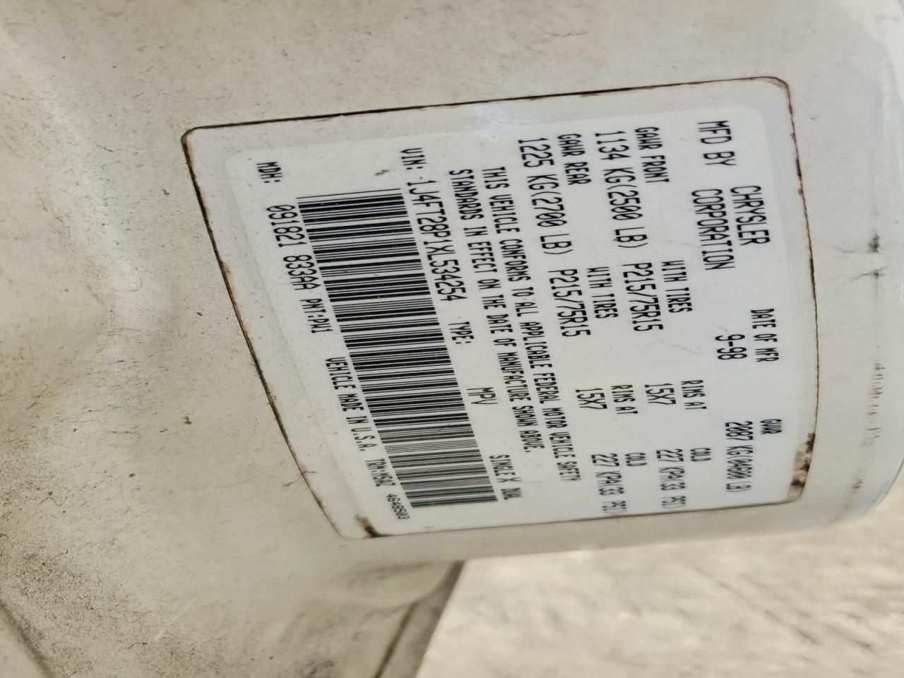 1999 Jeep Cherokee se