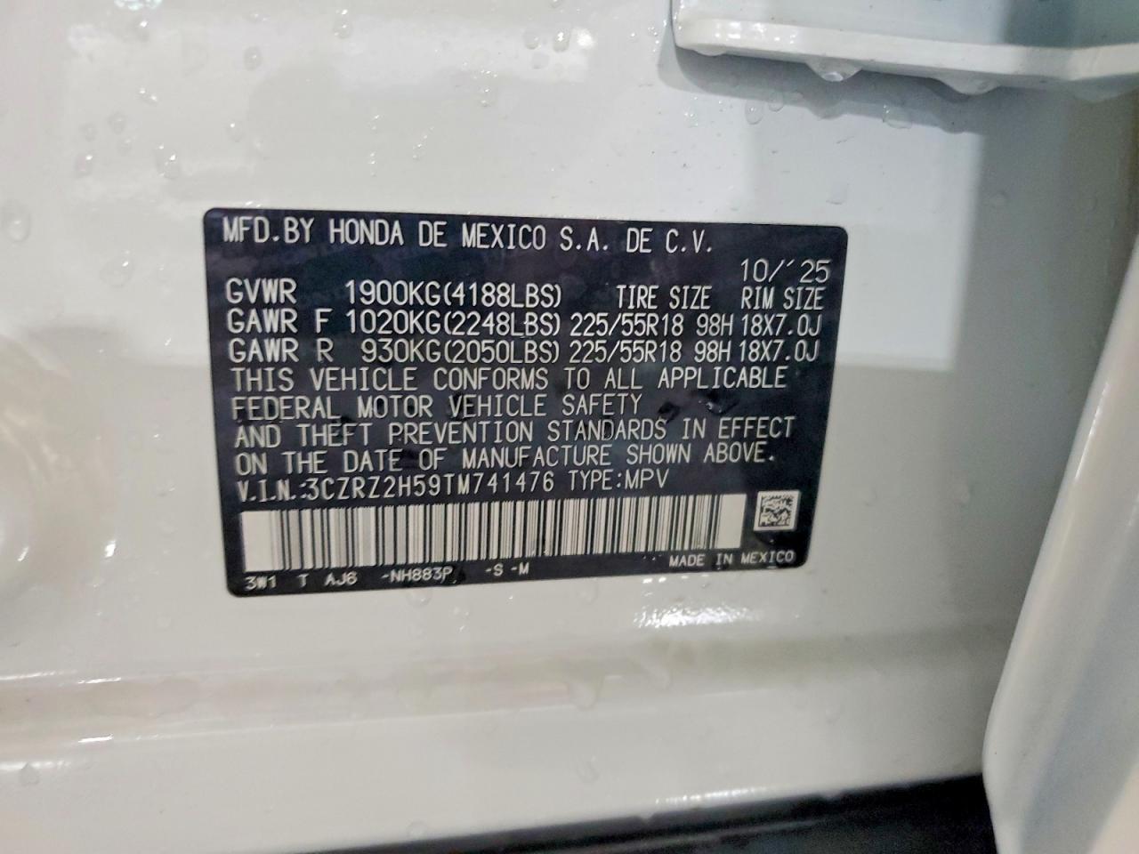 2026 Honda Hr-v Sport