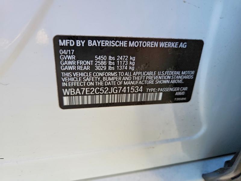 2018 BMW 740 i