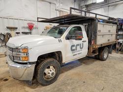 Salvage trucks for sale at Mcfarland, WI auction: 2016 Chevrolet Silverado-Truck Cab AND Chassis
