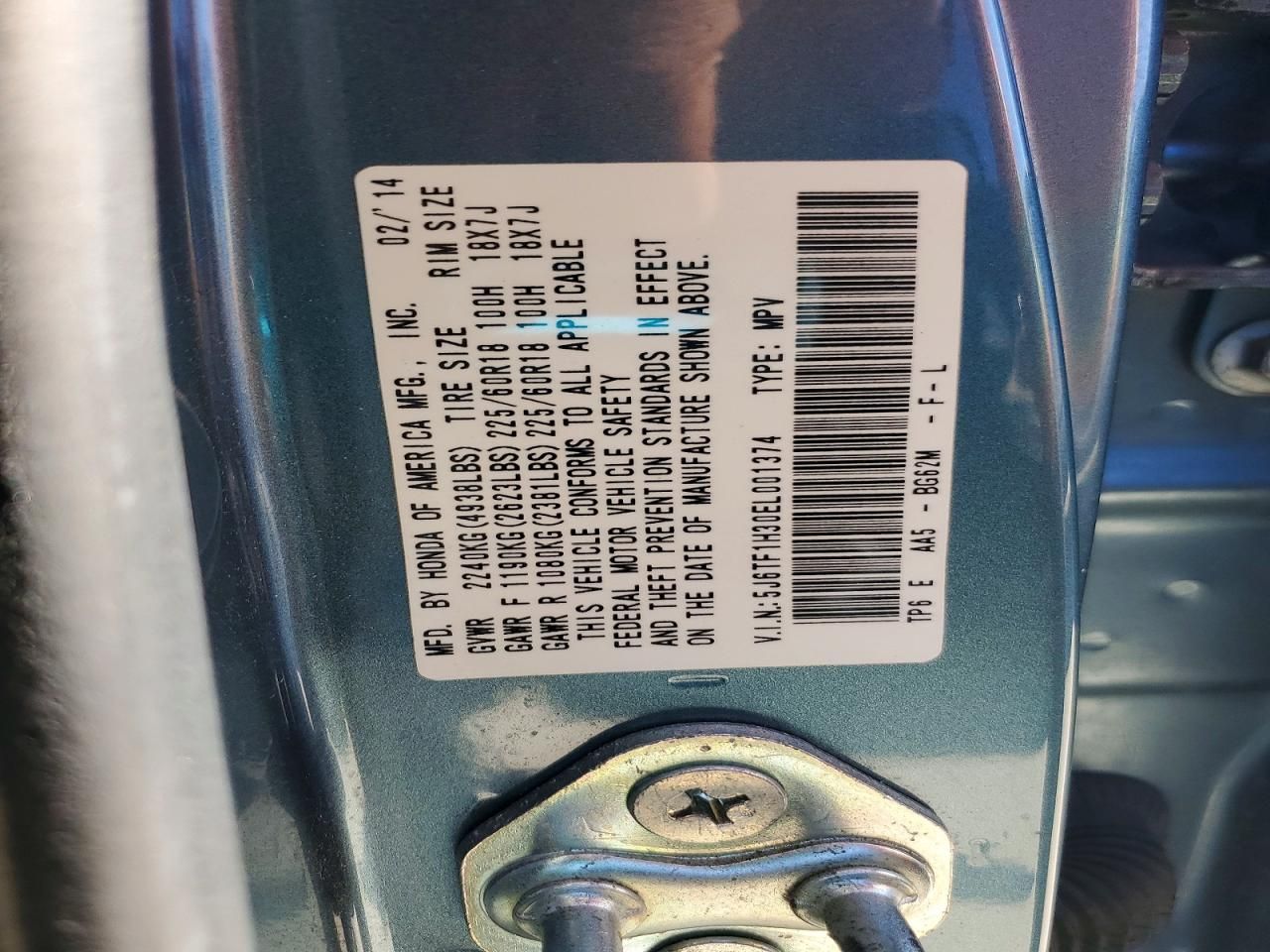 2014 Honda Crosstour ex