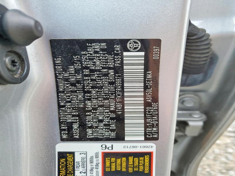 2015 Toyota Camry le