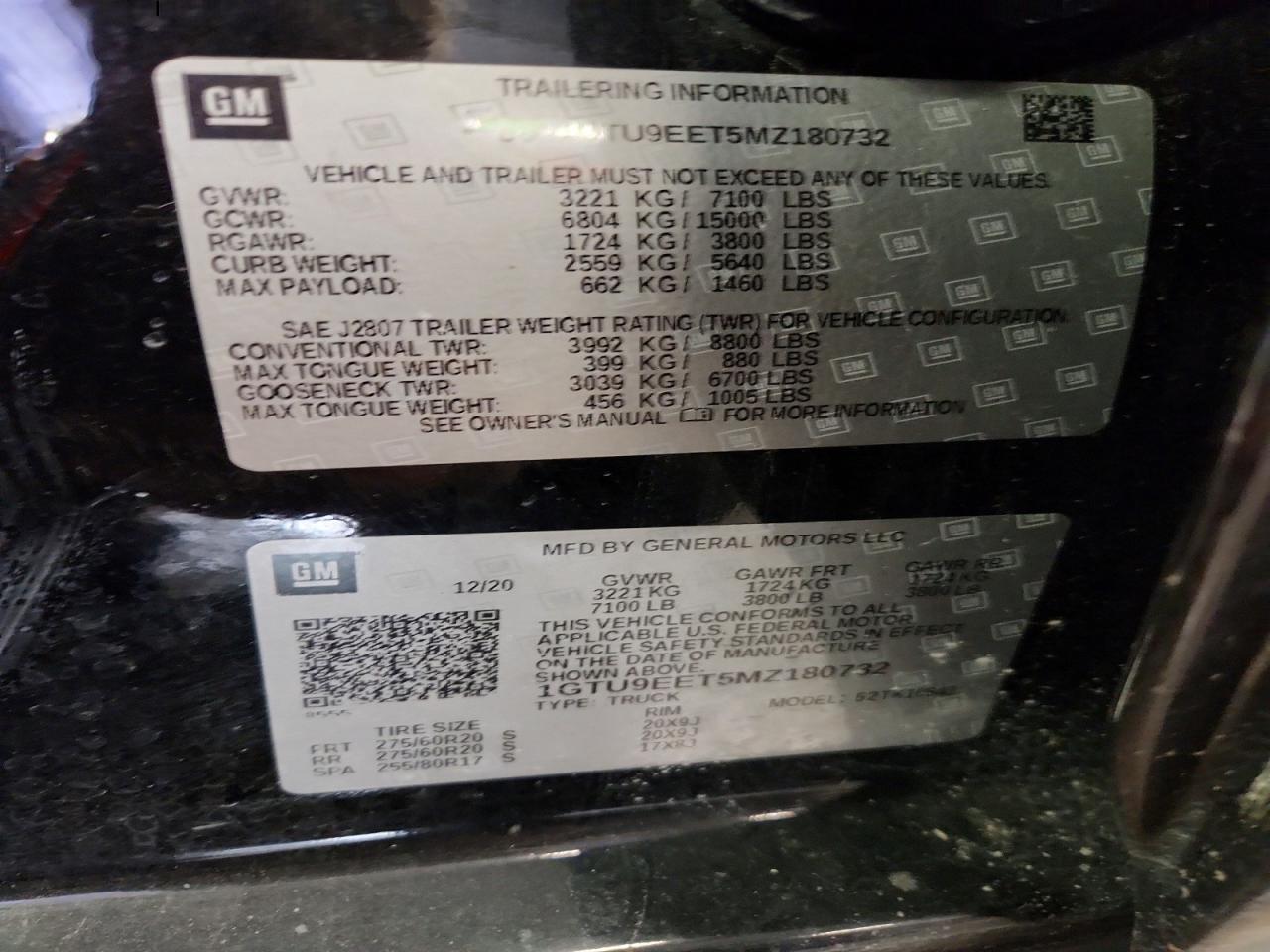 2021 GMC Sierra K1500 AT4