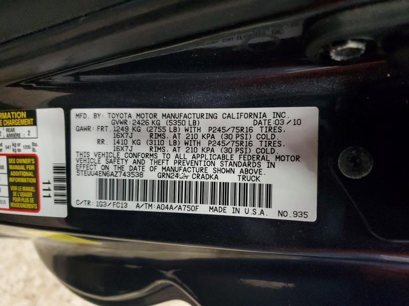2010 Toyota Tacoma V6