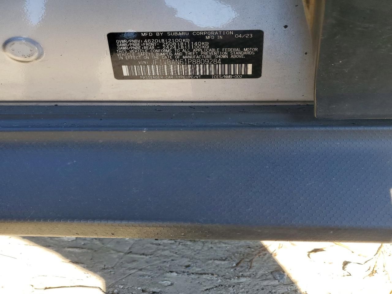 2023 Subaru Wrx Limited