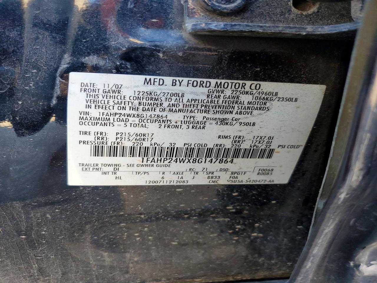 2008 Ford Taurus sel