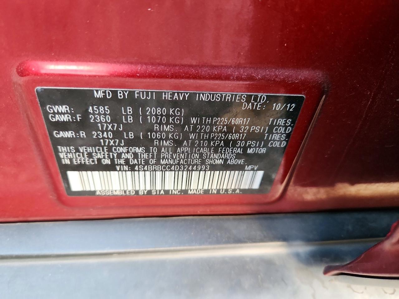 2013 Subaru Outback 2.5i Premium