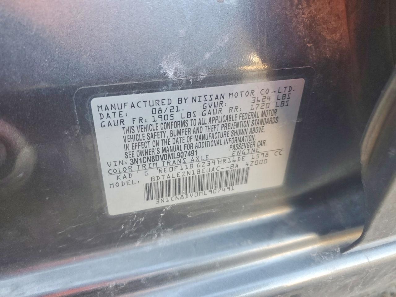 2021 Nissan Versa s