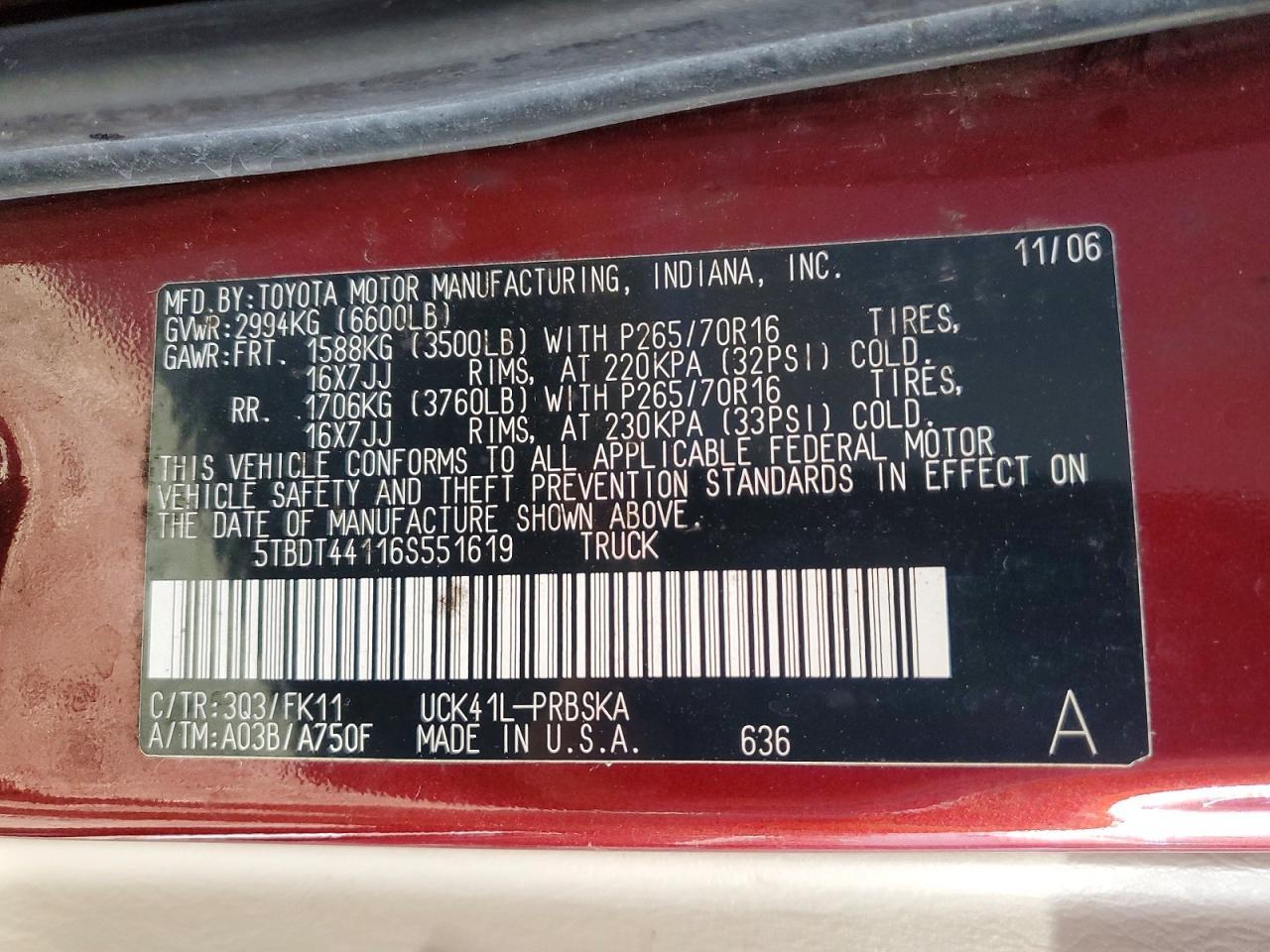 2006 Toyota Tundra Double cab SR5
