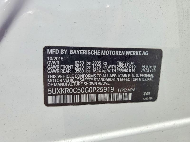 2016 BMW X5 Xdrive35i