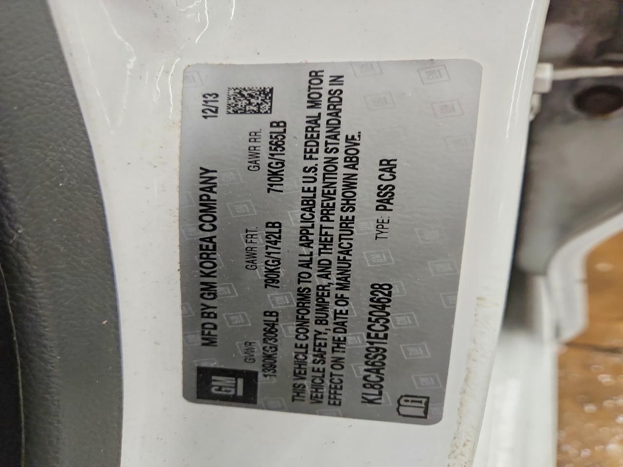 2014 Chevrolet Spark ls