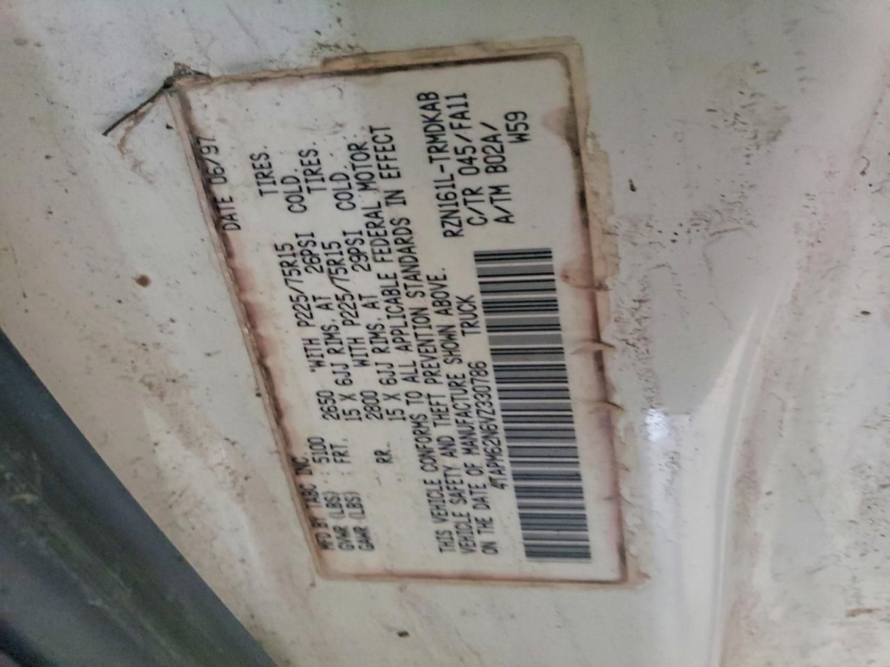 1997 Toyota Tacoma Base