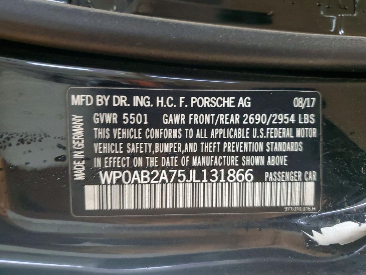 2018 Porsche Panamera 4S