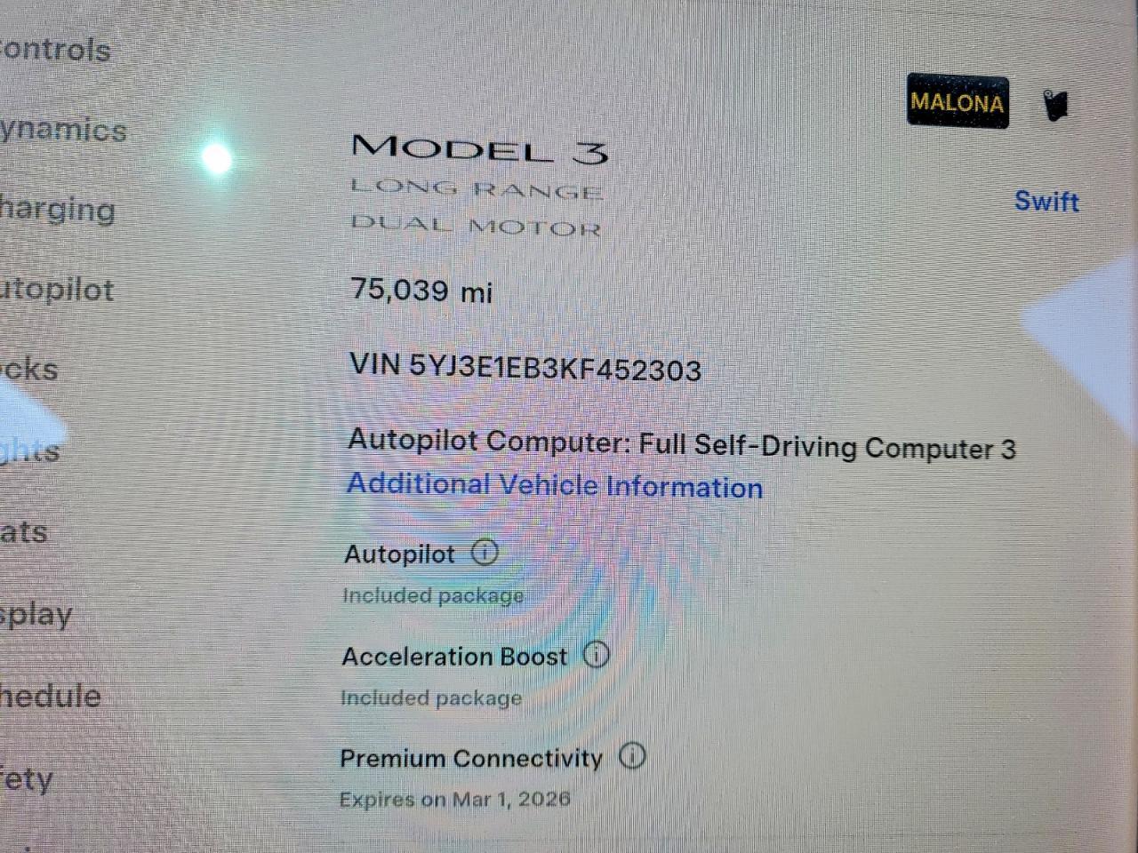 2019 Tesla Model 3