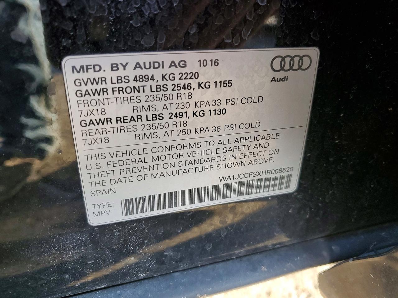2017 Audi Q3 Premium Plus