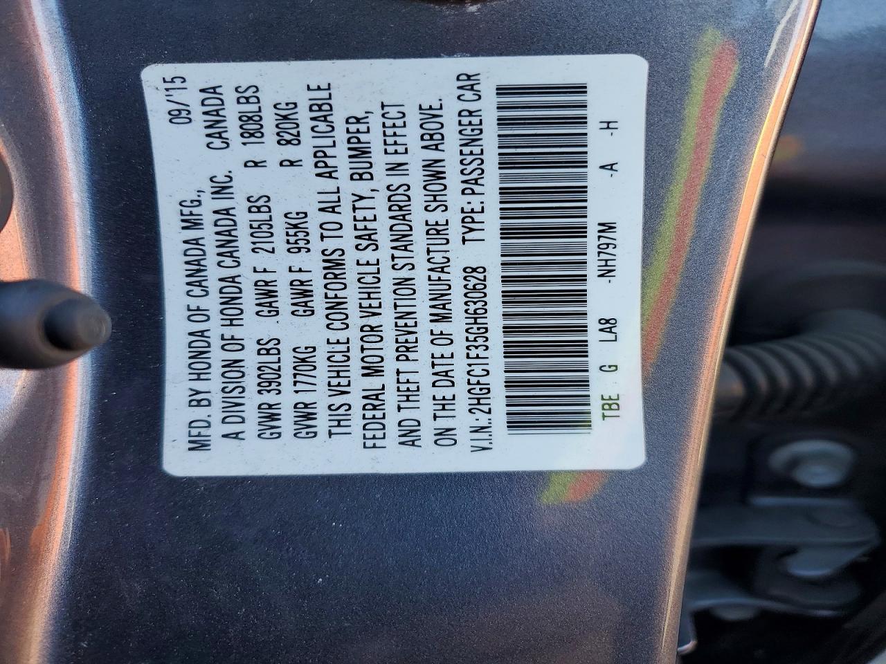 2016 Honda Civic ex
