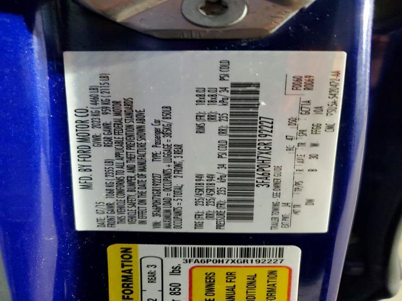 2016 Ford Fusion se