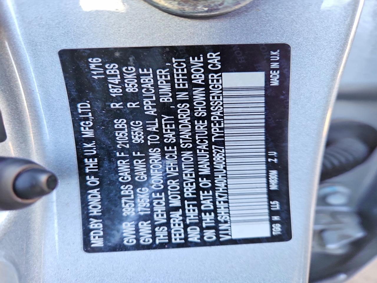 2017 Honda Civic Sport