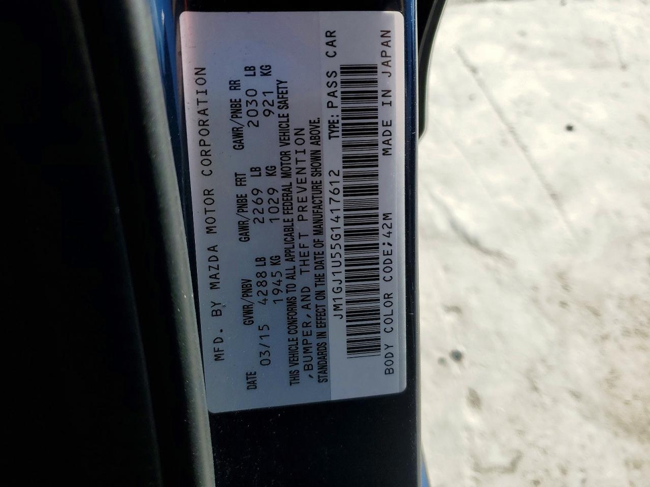 2016 Mazda 6 Sport