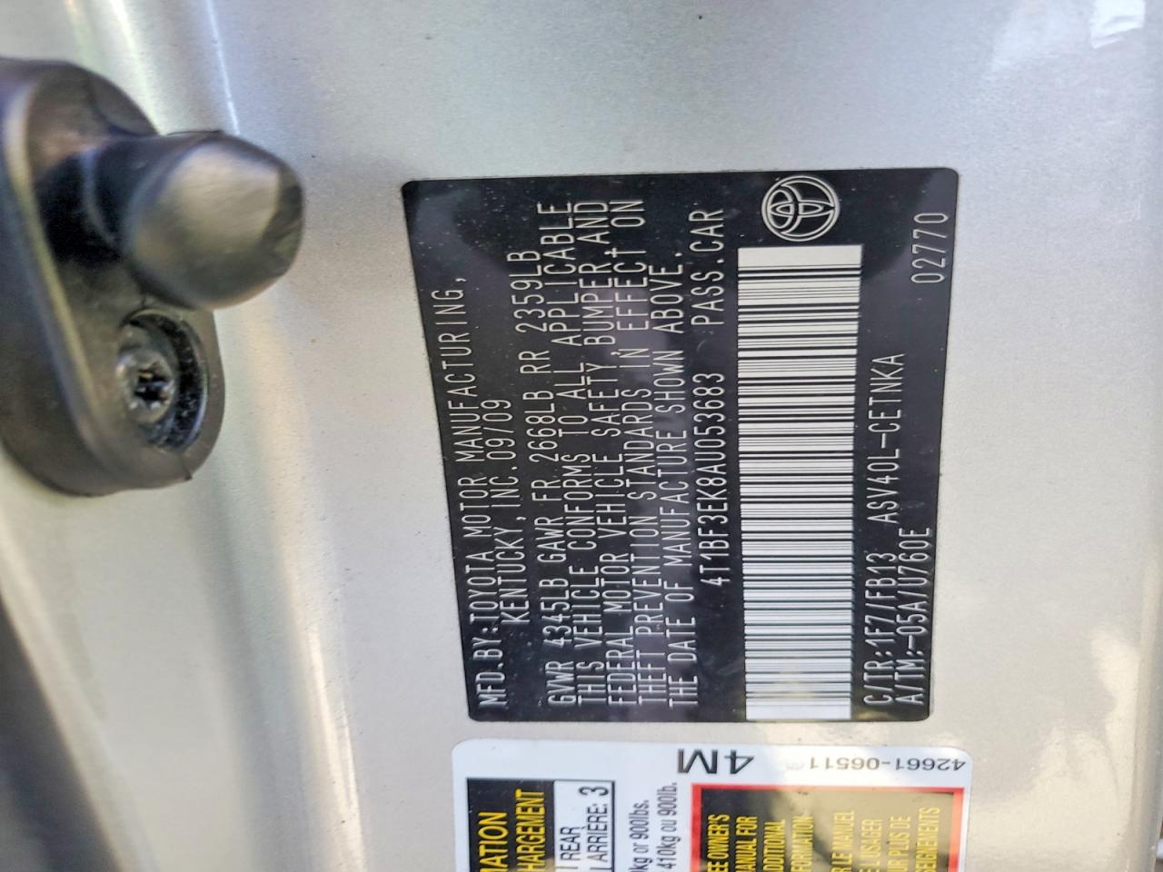 2010 Toyota Camry Base