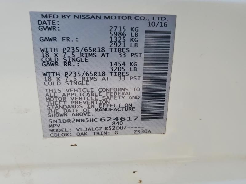 2017 Nissan Pathfinder s