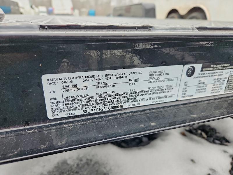 2025 Bwise Equipment Trailer