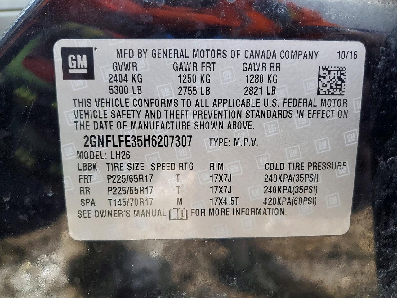 2017 Chevrolet Equinox lt