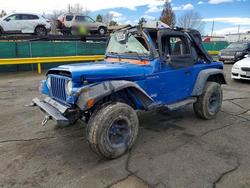 Jeep salvage cars for sale: 1999 Jeep Wrangler / tj se