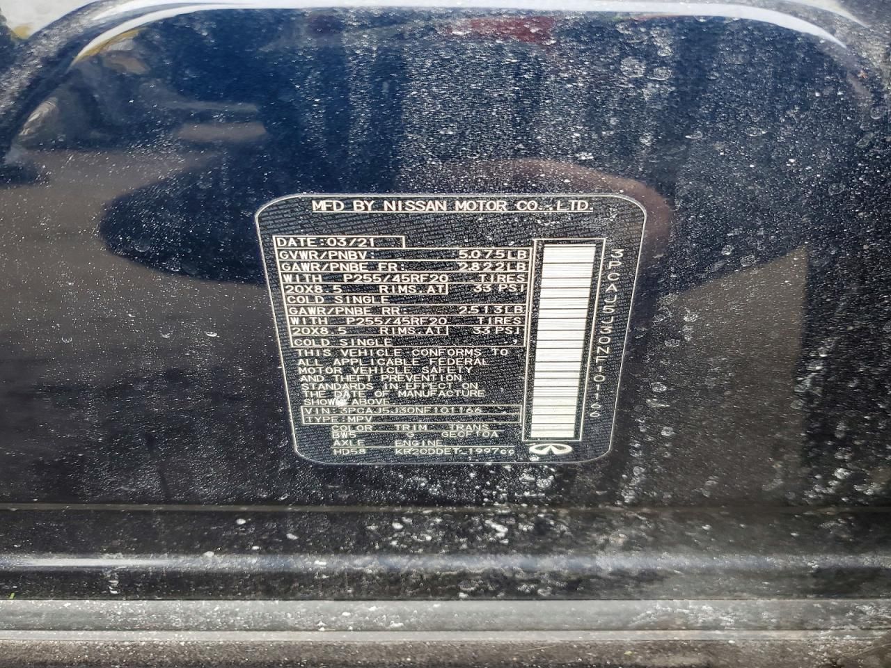 2022 Infiniti Qx55 Luxe