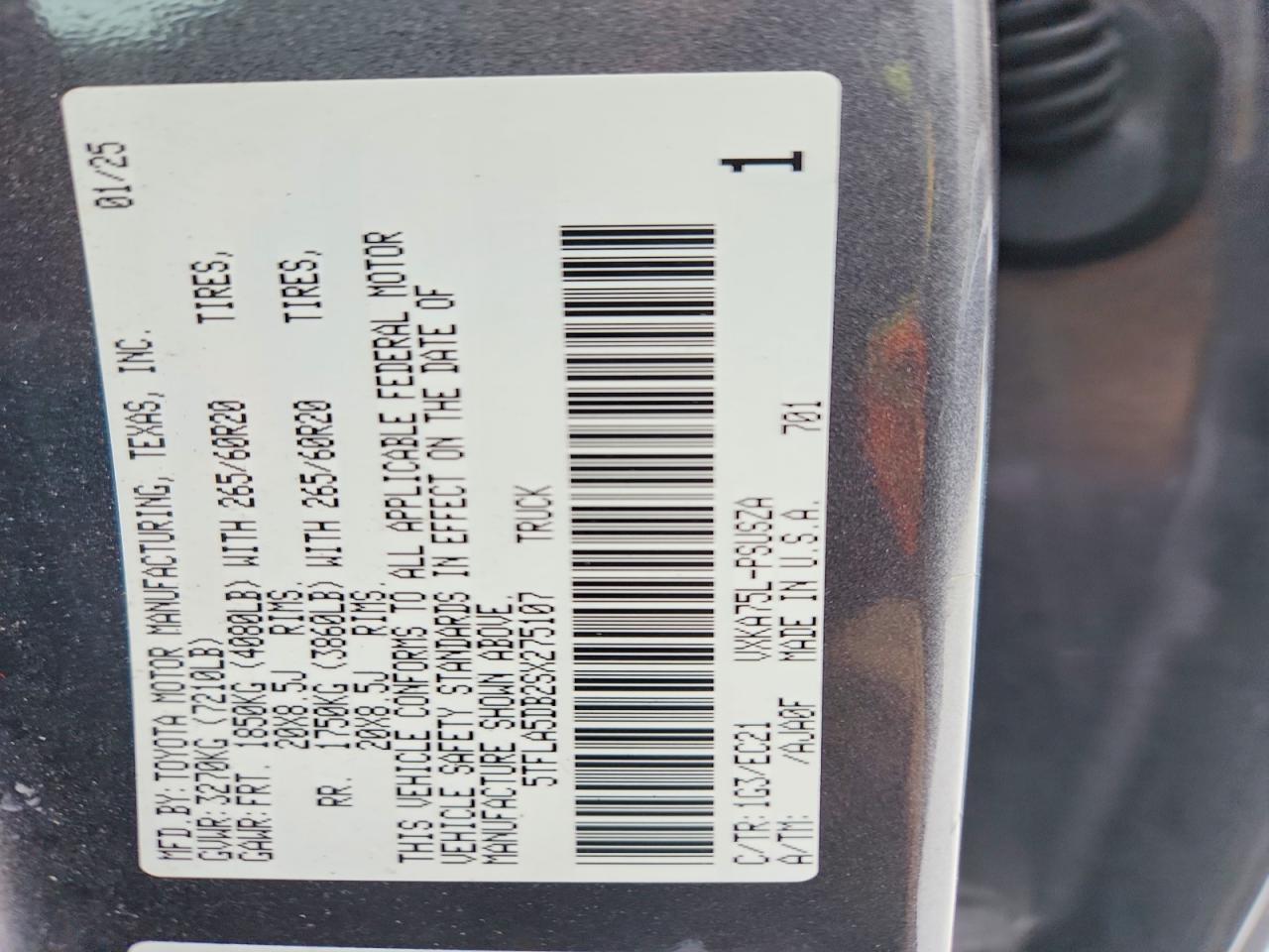 2025 Toyota Tundra SR5