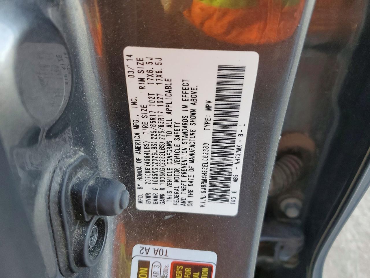 2014 Honda Cr-v ex