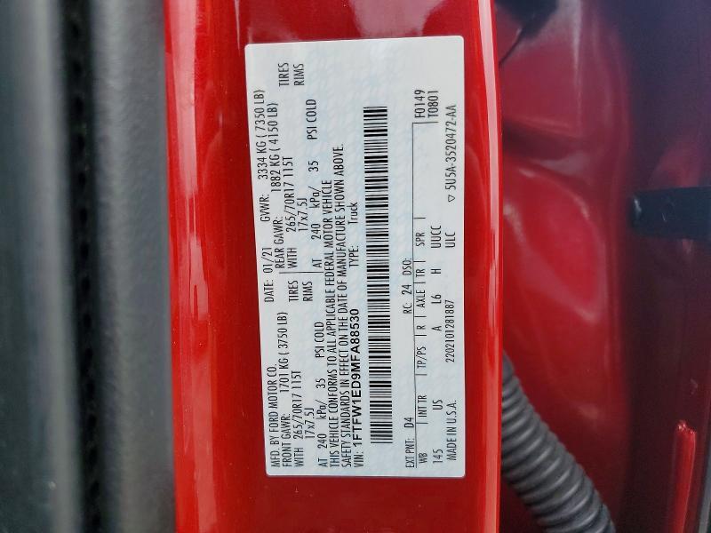 2021 Ford F150 Supercrew