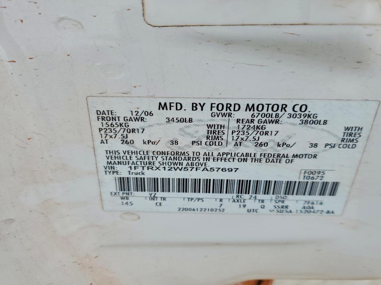 2007 Ford F150