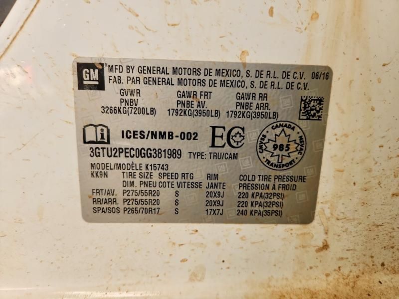 2016 GMC Sierra K1500 Denali