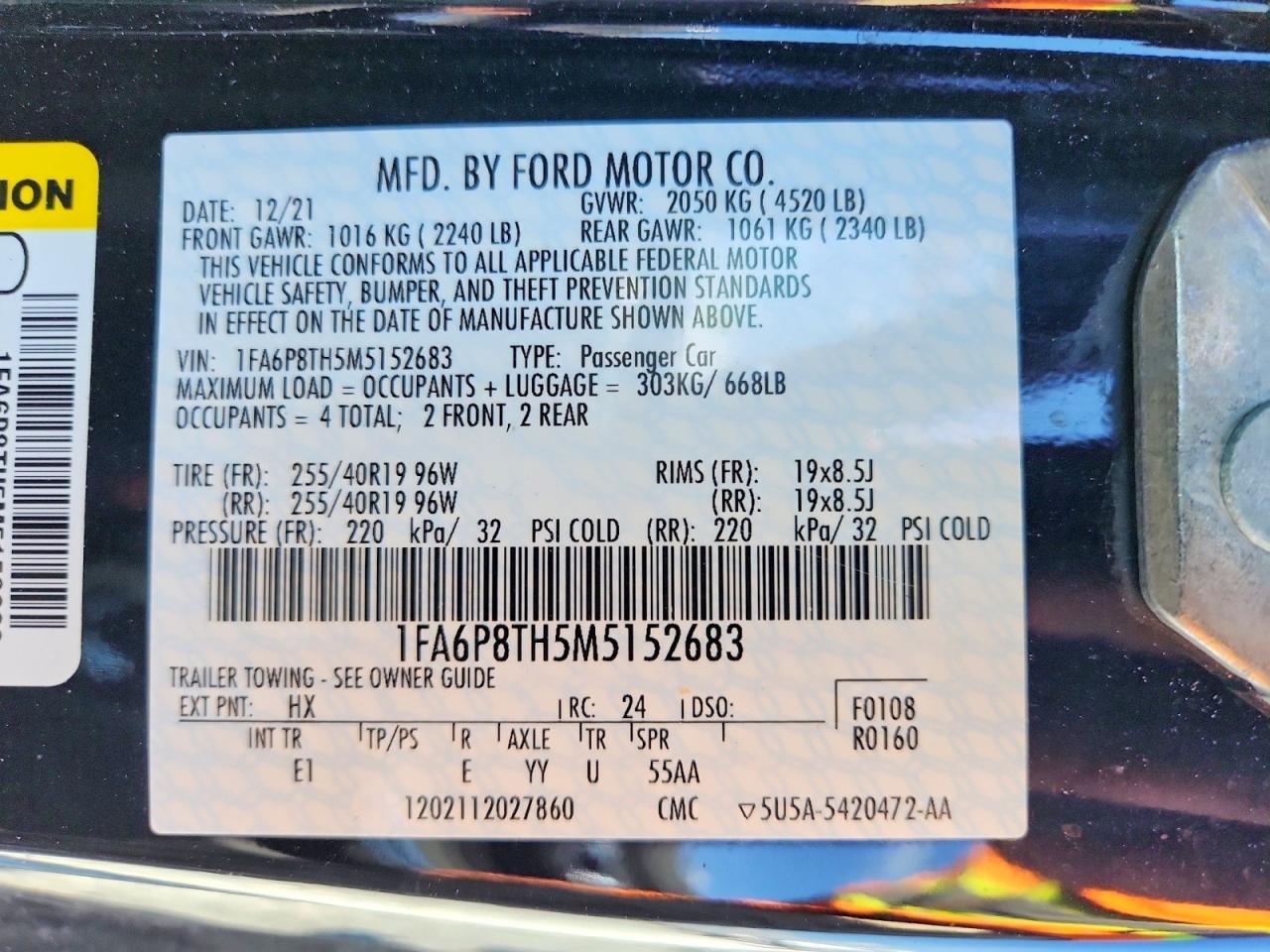 2021 Ford Mustang