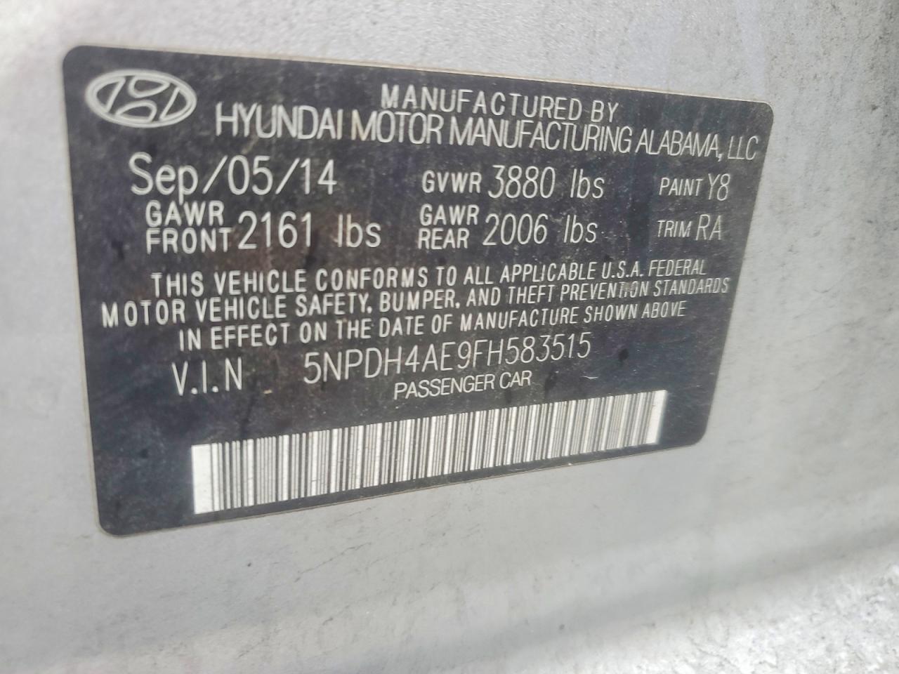 2015 Hyundai Elantra se