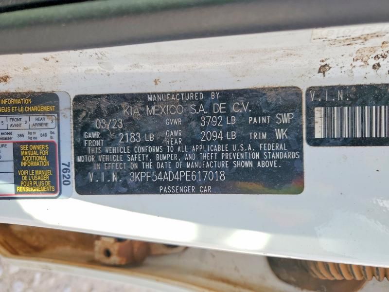 2023 KIA Forte Gt-line