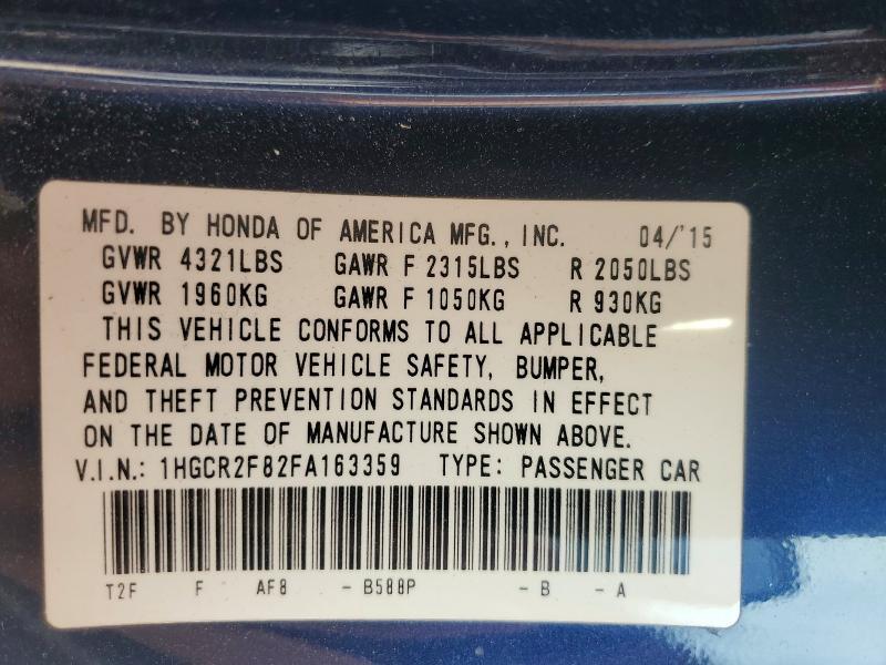 2015 Honda Accord exl