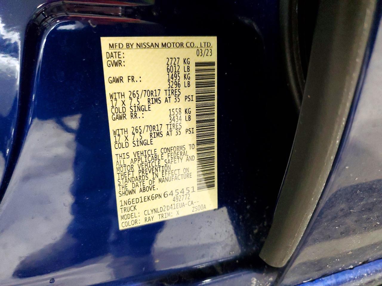2023 Nissan Frontier PRO-4X