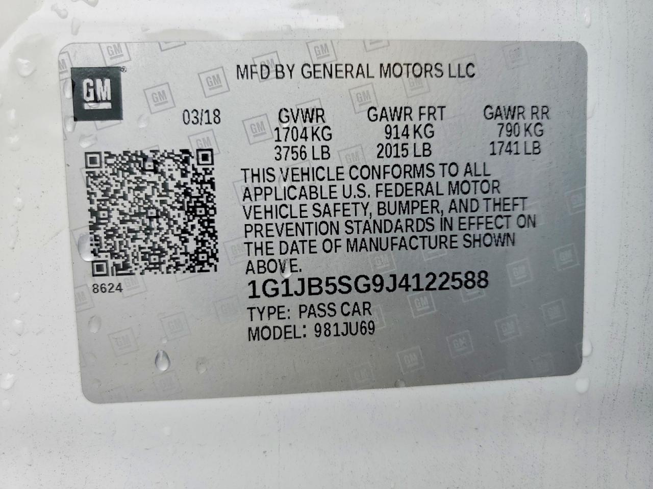 2018 Chevrolet Sonic ls
