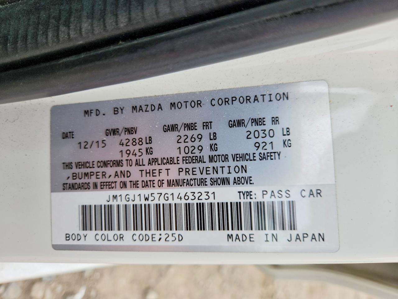 2016 Mazda  6