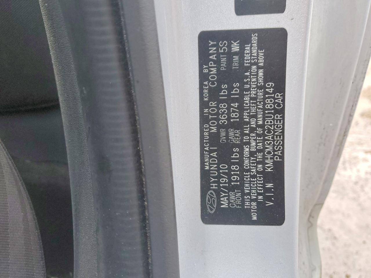 2011 Hyundai Accent gs