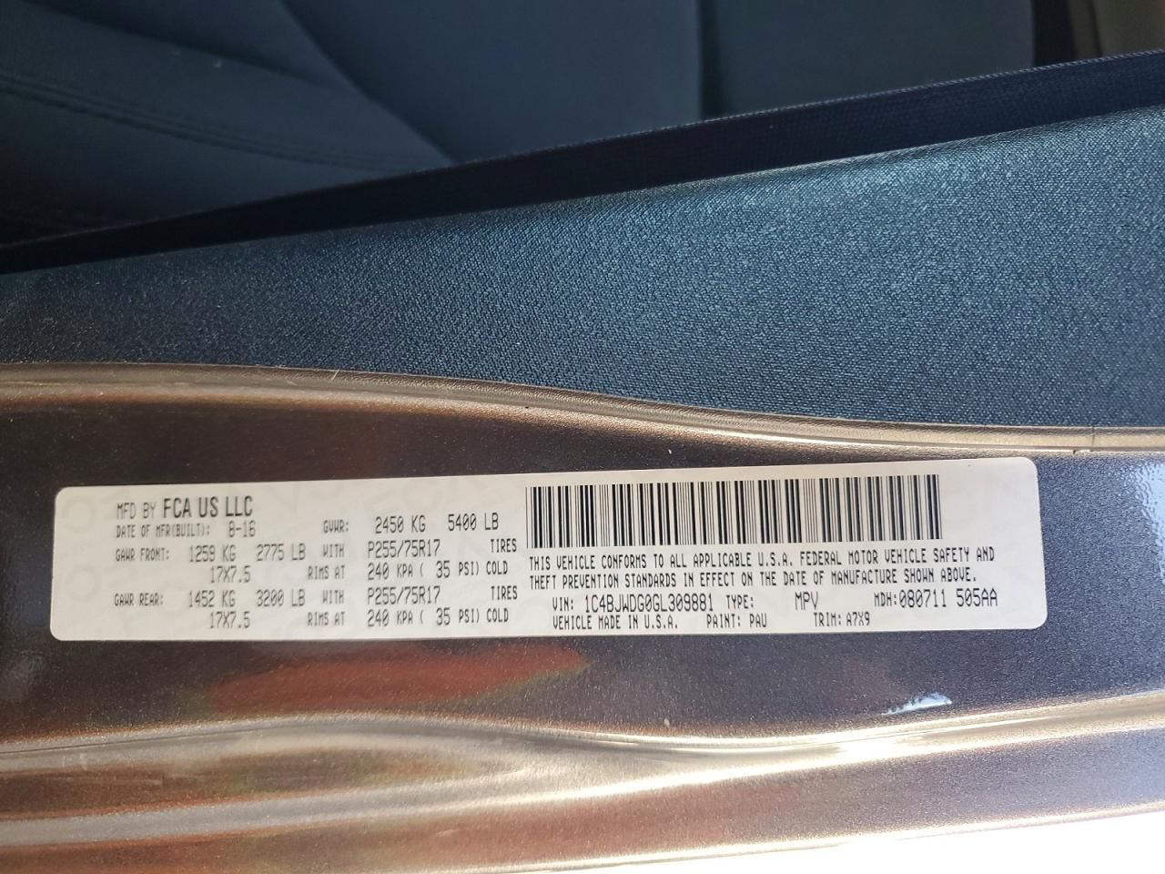 2016 Jeep Wrangler Unlimited Sport