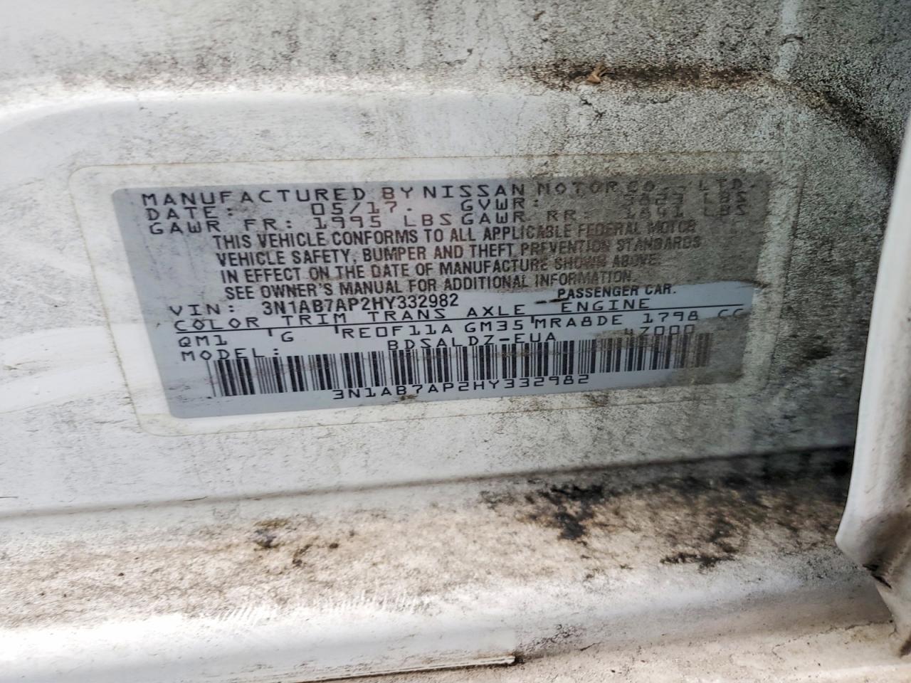 2017 Nissan Sentra s